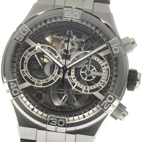 MAURICE LACROIX icon AI6098-SS001-0901- Chronograph Automatic Men's Watch_862975 - Picture 1 of 7